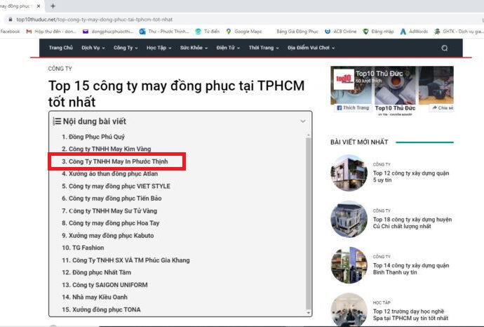 Đồng phục Phước Thịnh - Top 3 công ty may đồng phục uy tín