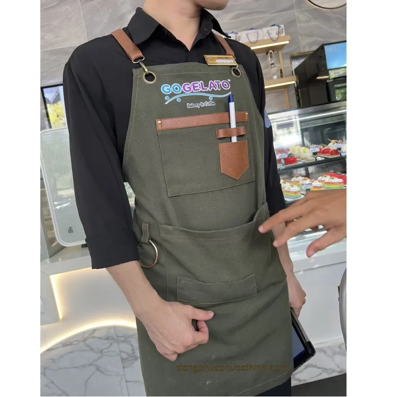 tạp dề đồng phục