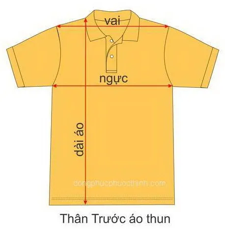 cách đo size áo thun