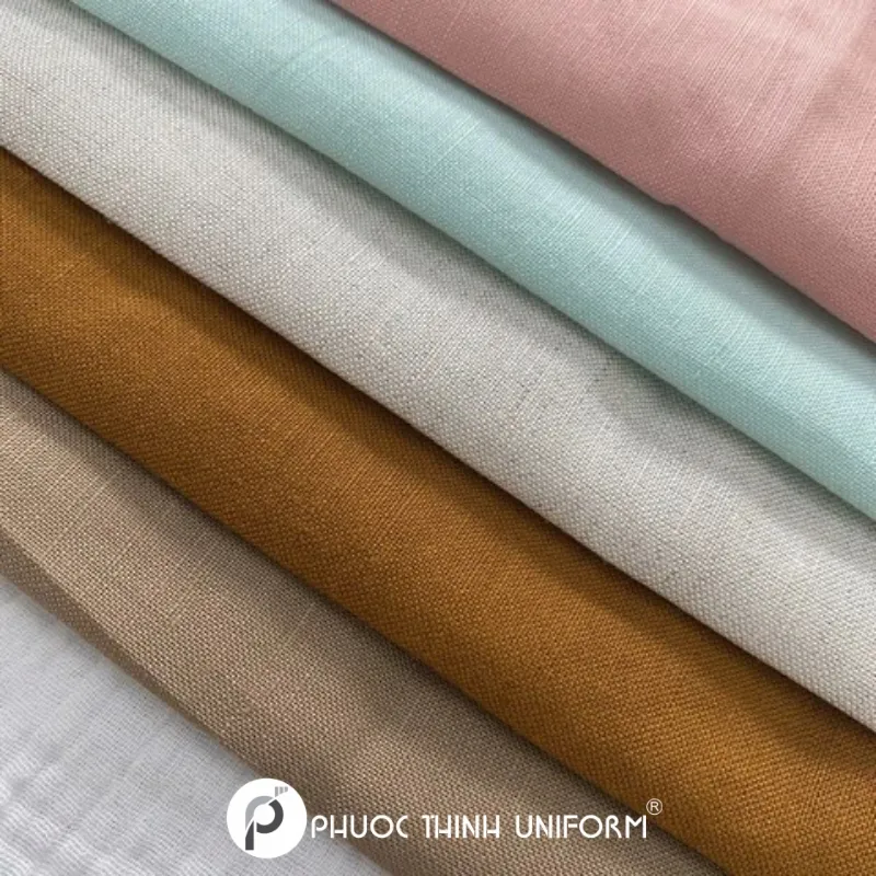 Vải Linen rất thích hợp cho quá trình in lụa