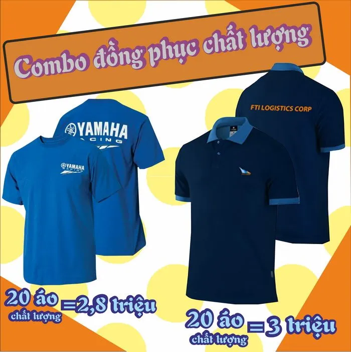 Khuyến mại combo may đồng phục áo thun chất lượng giá rẻ combo may đồng phục áo thun chất lượng giá rẻ