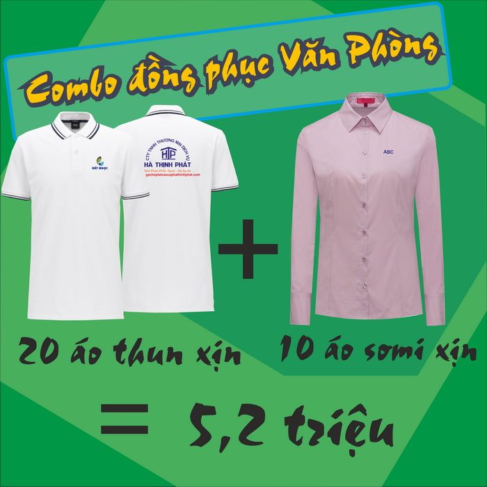 Khuyến mãi combo may đồng phục áo thun chất lượng giá rẻ