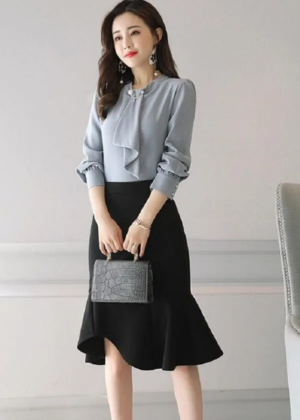 Chân váy đồng phục xếp li công sở - 12 Váy đồng phục