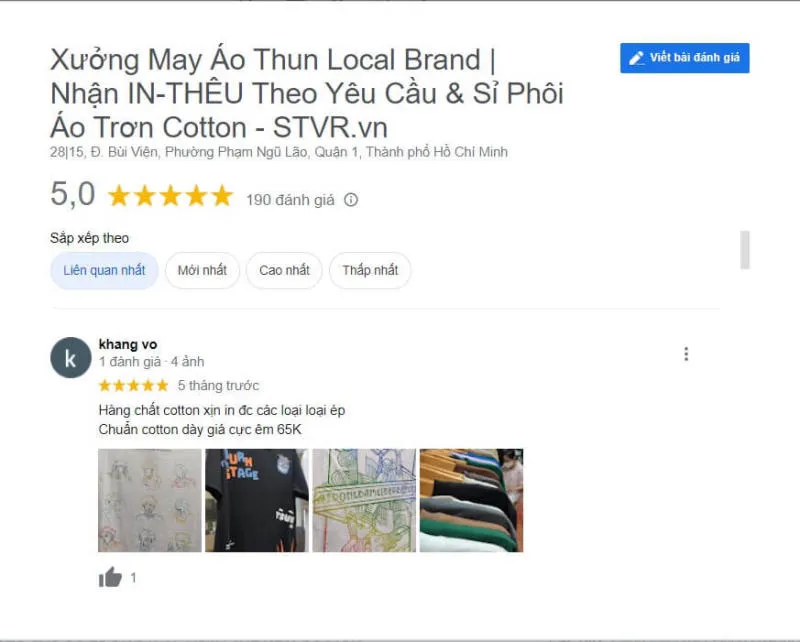 Xưởng may The New Cotton