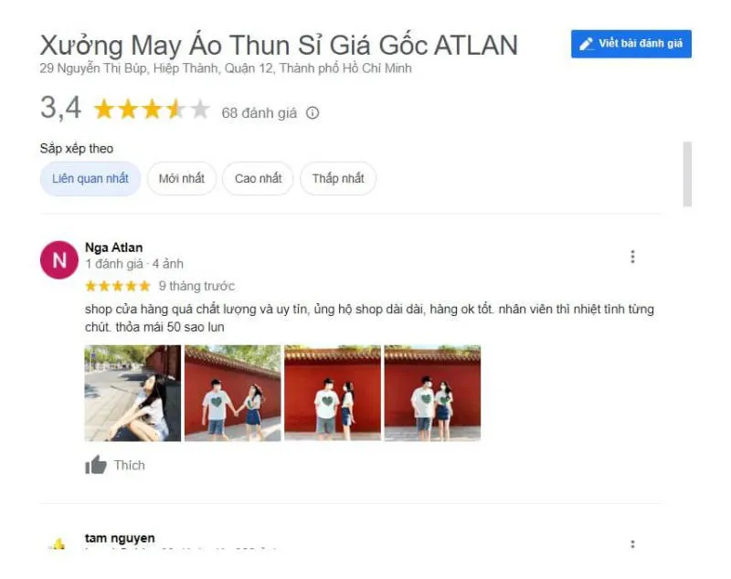 Xưởng may áo thun Atlan