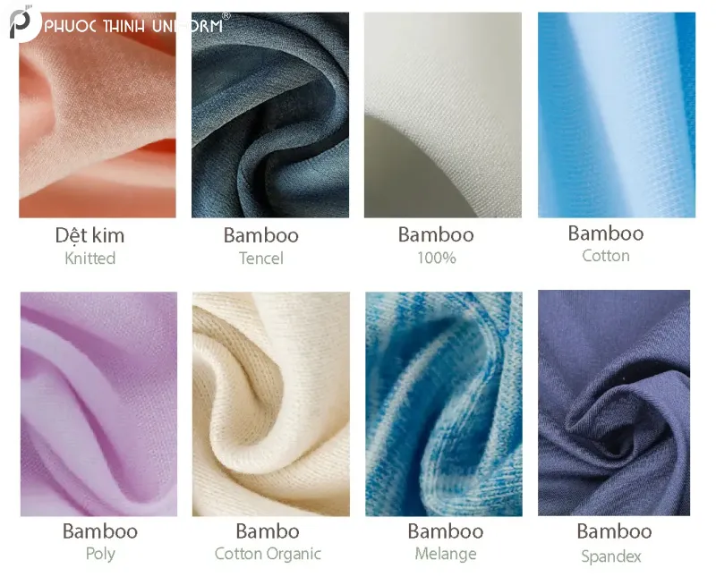 Một số loại vải Bamboo dùng may đồng phục phổ biến hiện nay