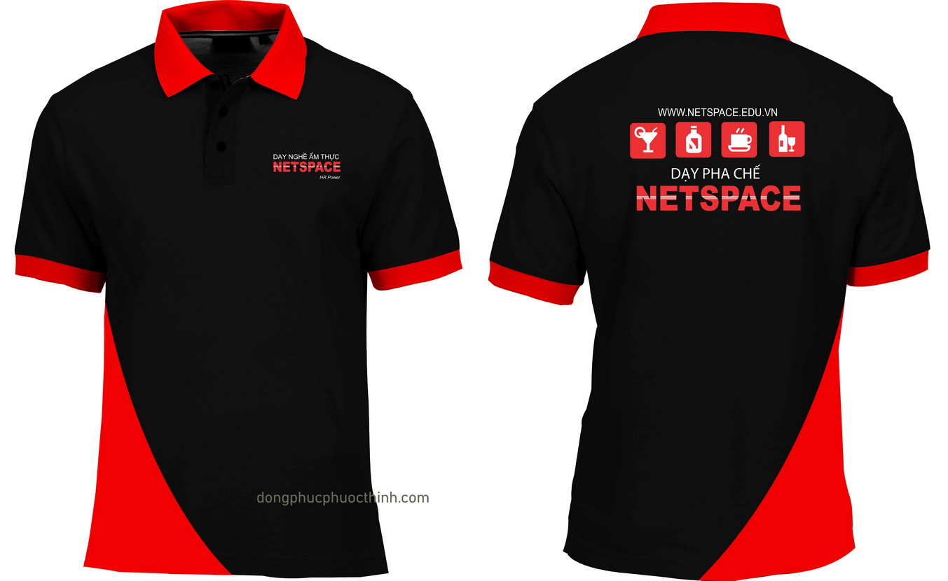 Mẫu áo thun trường dạy nghề Netspace đặt may