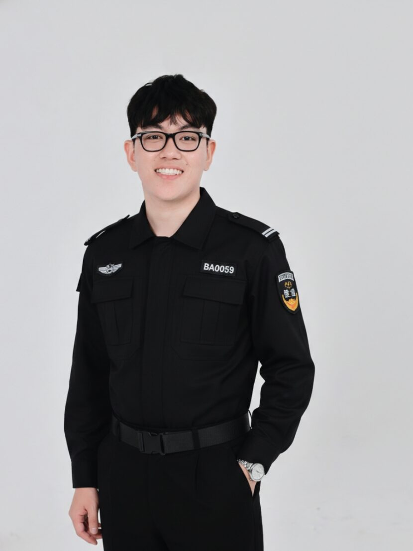 Áo đồng phục bảo vệ tay dài màu đen – 26