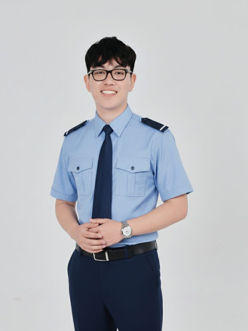 Đồng phục bảo vệ màu xanh dương đậm – 06