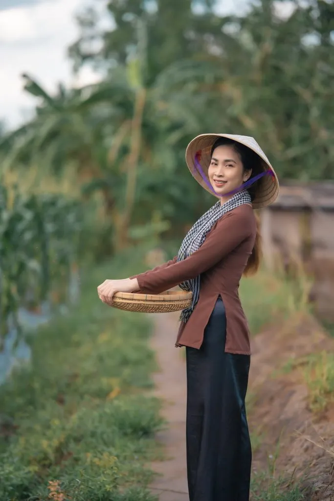 Đồng Phục Áo Bà Ba Vải kate Nhật may áo bà ba