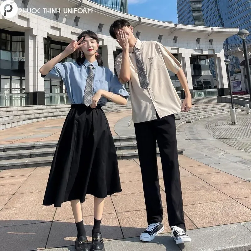 Áo lớp sơ mi có thể mix đồ cực kì đa dạng
