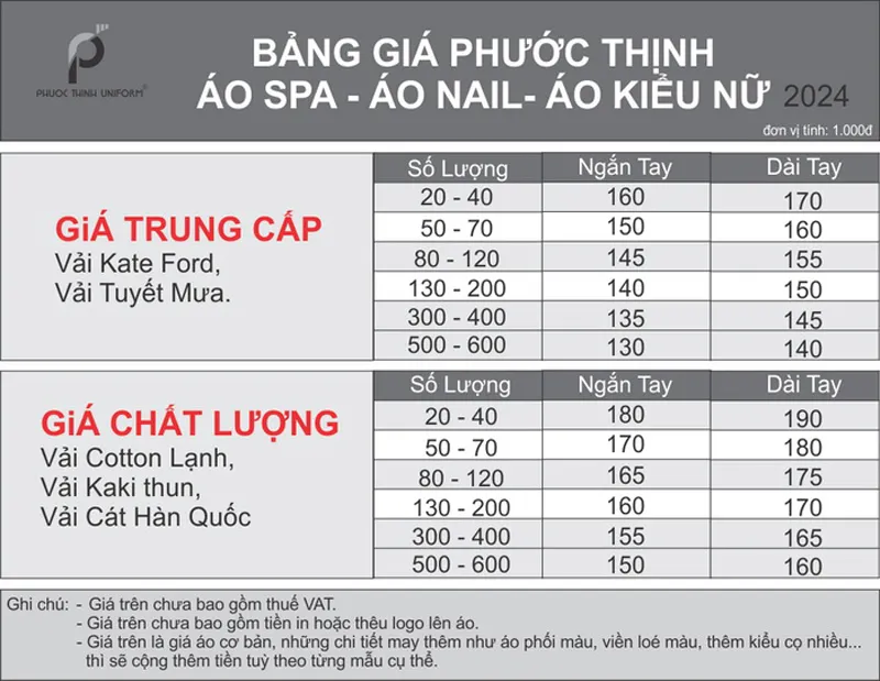 đồng phục tiệm nail