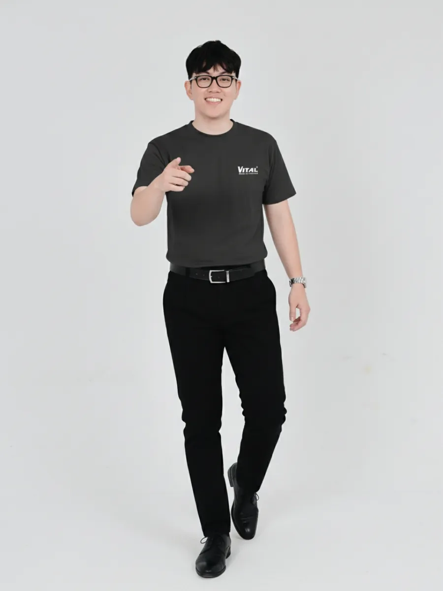 Áo thun đồng phục cổ tròn Vital