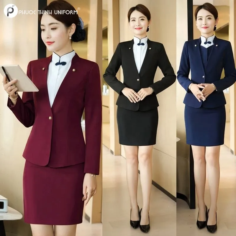 Mặc một bộ đồng phục vừa vặn và tôn lên vóc dáng, tạo cảm giác gọn gàng