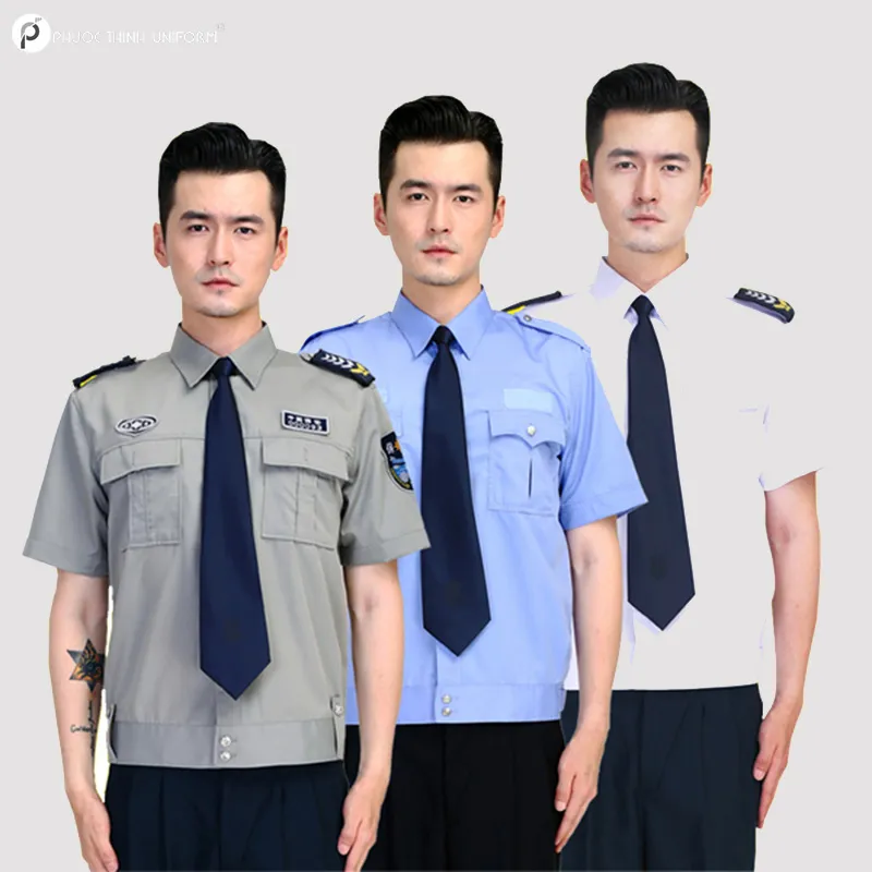 Mẫu đồng phục bảo vệ sơ mi tay ngắn 