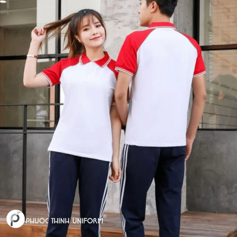 Áo thun thể dục trường tiểu học Phù Đổng Quận 6 Đồng phục còn bảo vệ các em học sinh khỏi những chấn thương khi vận động