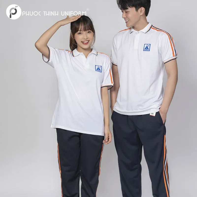 Áo thun thể dục trường tiểu học Phù Đổng Quận 6 Phong cách thanh lịch của mẫu đồng phục thể dục cho cấp 3