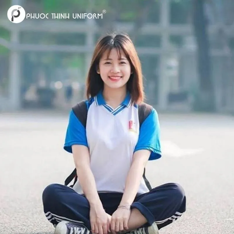 Áo thun thể dục trường tiểu học Phù Đổng Quận 6 Đồng phục thể dục trẻ trung cho sinh viên