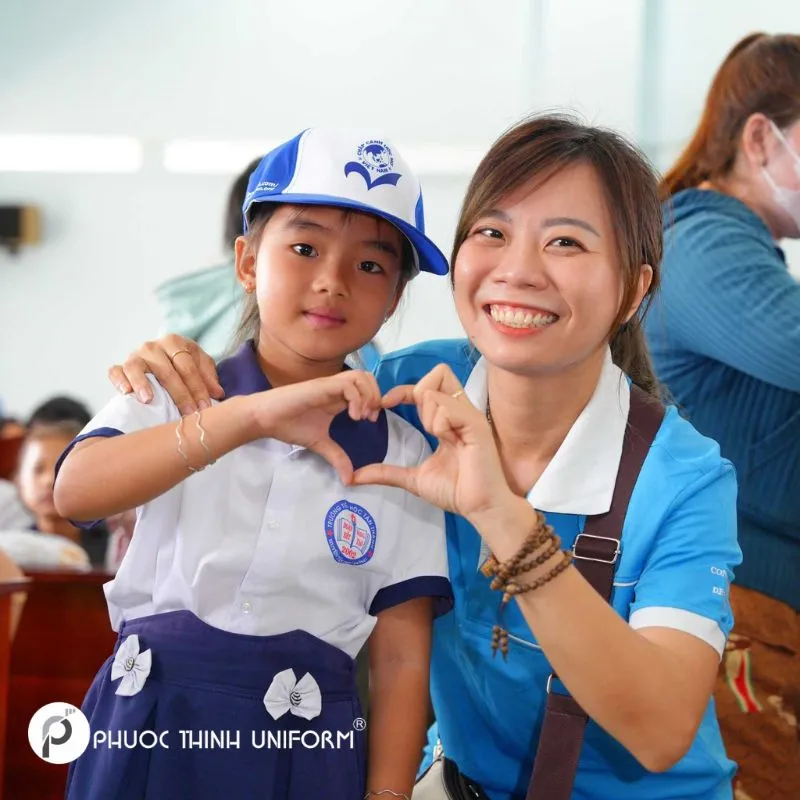 Áo thun thể dục trường tiểu học Phù Đổng Quận 6 Đồng phục Phước Thịnh là đơn vị chuyên may đồng phục uy tín tại Việt Nam