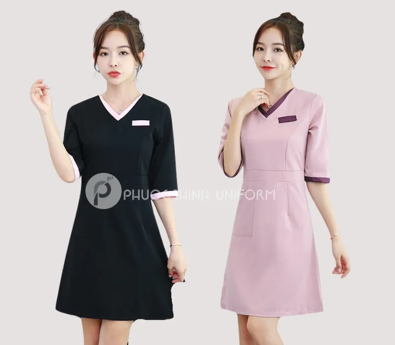 đồng phục tiệm nail