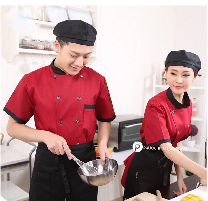 Four-way apron có thể thay đổi linh hoạt với 4 bề mặt vải khác nhau 