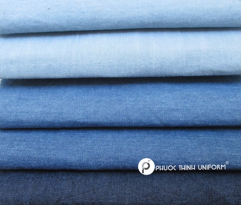 Vải jeans may tạp dề có độ bền cao, dày dặn, khó bị sờn rách