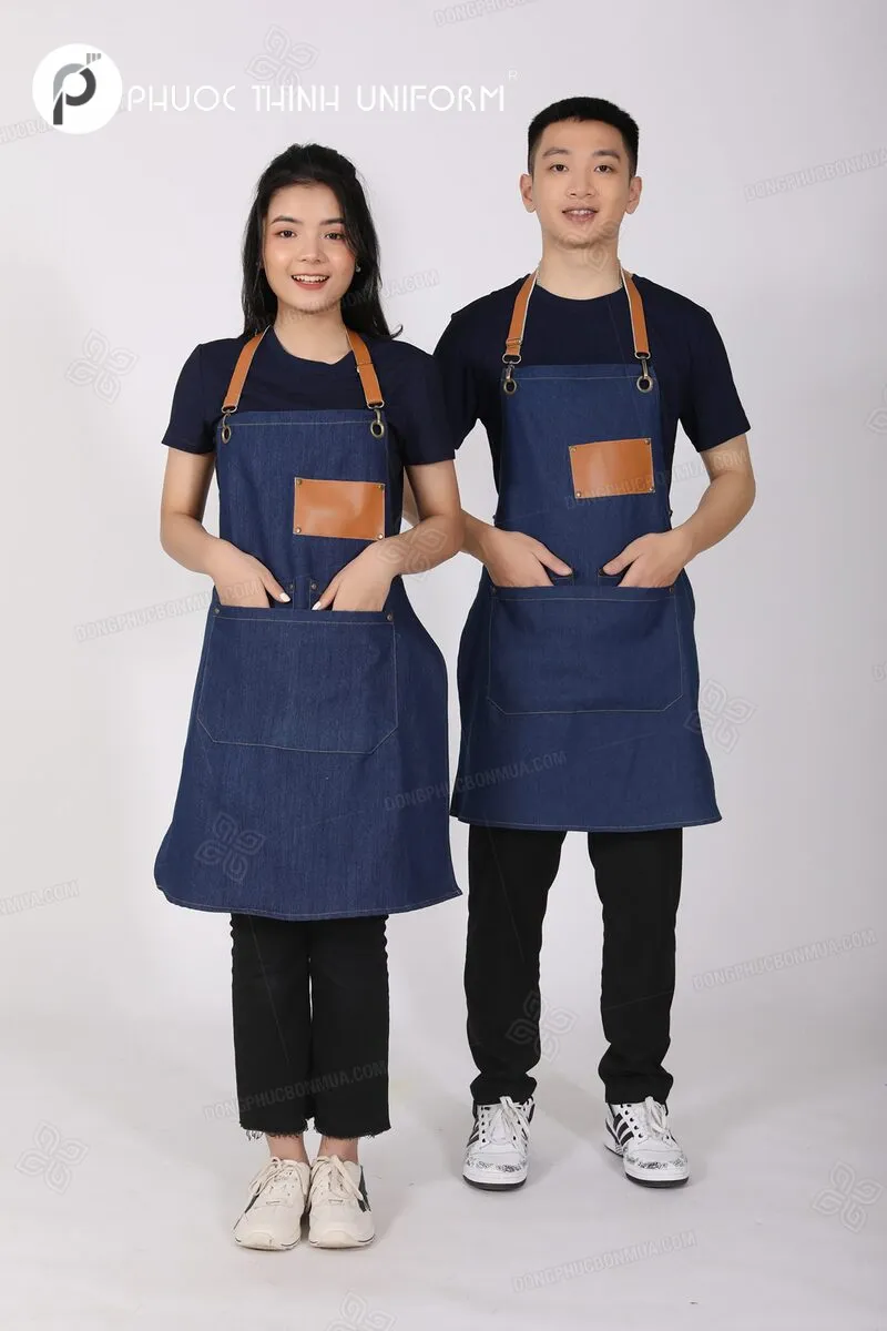 Tạp dề nail - 62 Vải jeans mang đến vẻ ngoài cá tính, năng động và sang trọng