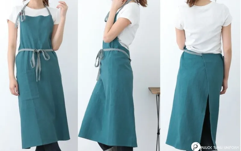Tạp dề không túi đơn giản
