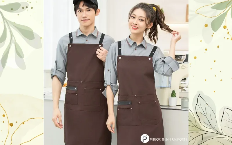 Tạp dề vải kaki tôn dáng