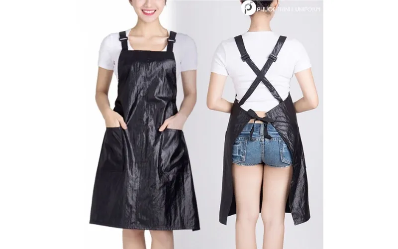Tạp dề da đầy cá tính phong cách nổi bật