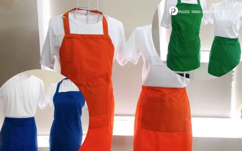 Loại tạp dề trơn được sử dụng trong phục vụ