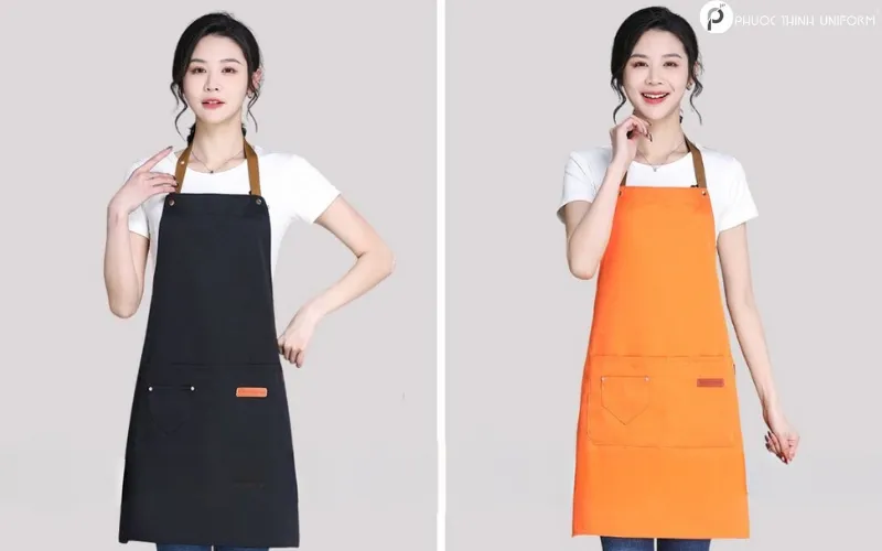 Tạp dề phục vụ liền yếm