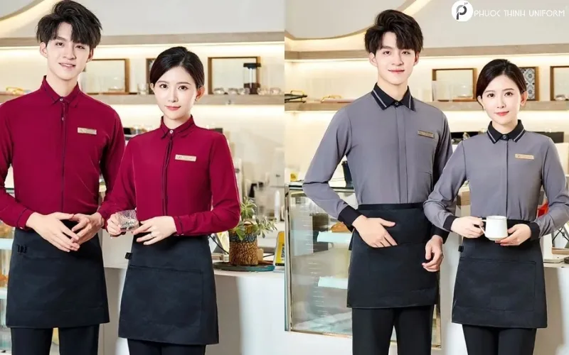 Tạp dề trơn sử dụng cho nhà hàng