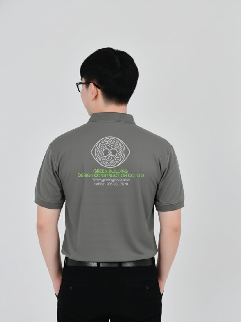 Áo polo đồng phục green building