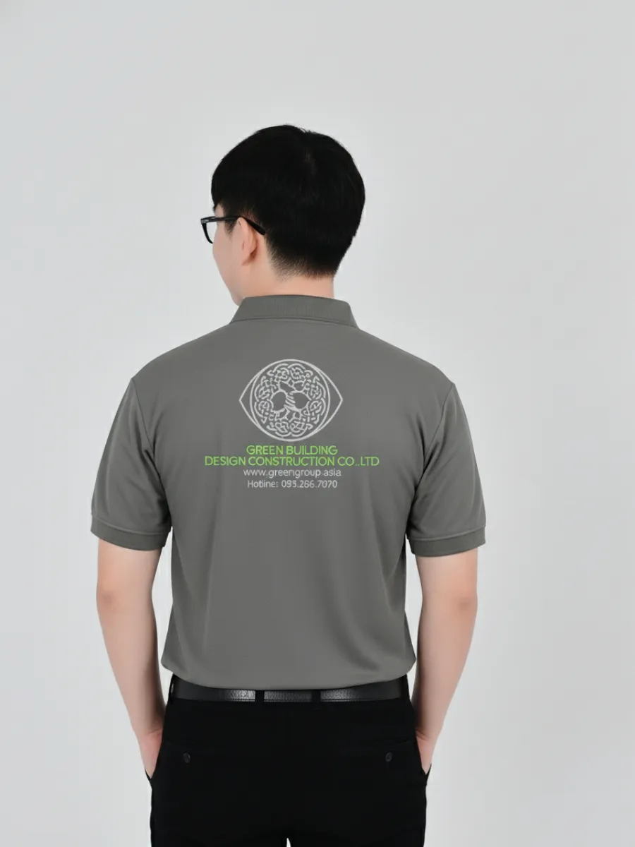 Áo polo đồng phục green building