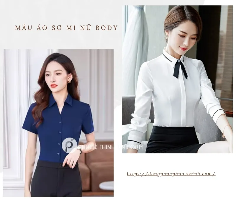 Xưởng may áo sơ mi theo yêu cầu chuẩn, đẹp tại TP.HCM Mẫu áo sơ mi nữ body may theo yêu cầu