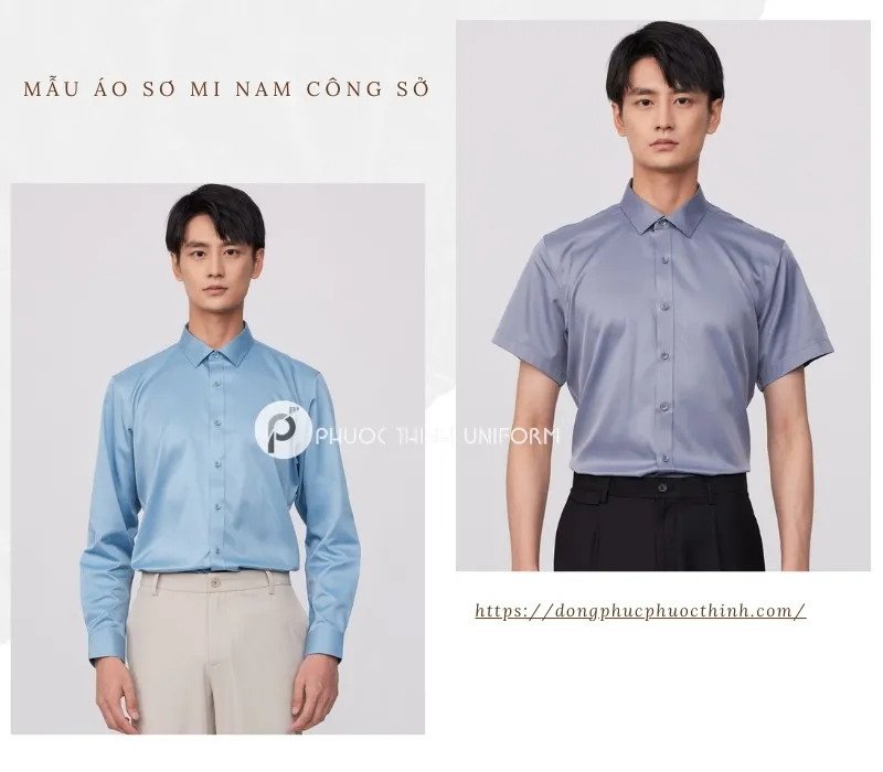 Xưởng may áo sơ mi theo yêu cầu chuẩn, đẹp tại TP.HCM Mẫu áo sơ mi nam công sở đặt may theo yêu cầu