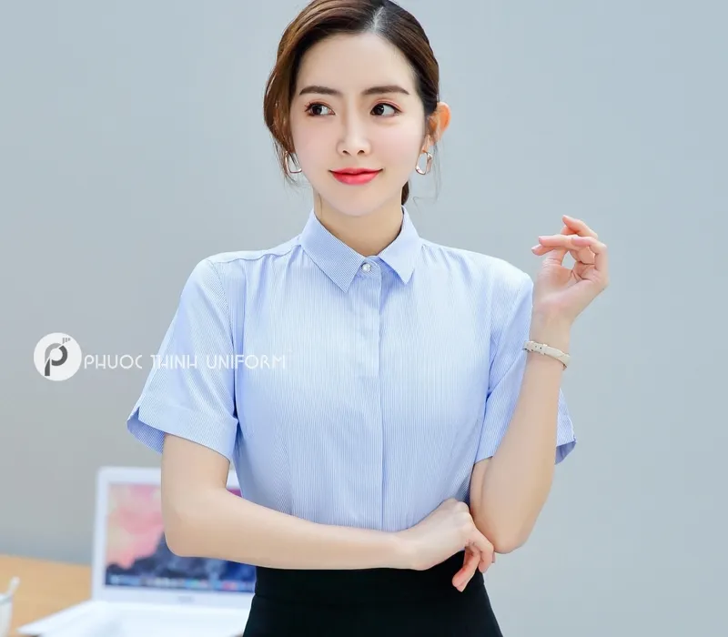 Xưởng may áo sơ mi theo yêu cầu chuẩn, đẹp tại TP.HCM Khách hàng được chọn màu áo và chất liệu yêu thích khi may áo sơ mi theo yêu cầu