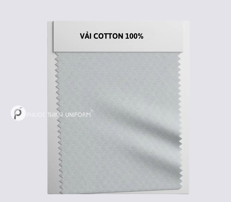 Chất liệu vải cotton 100% có khả năng thấm hút tốt 