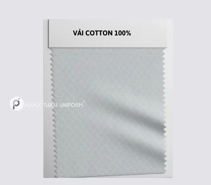 Xưởng may áo sơ mi theo yêu cầu chuẩn, đẹp tại TP.HCM Chất liệu vải cotton 100% có khả năng thấm hút tốt