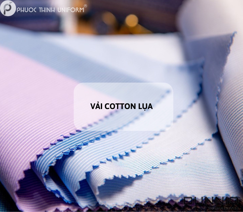 Vải cotton lụa mang lại độ thông thoáng cao 