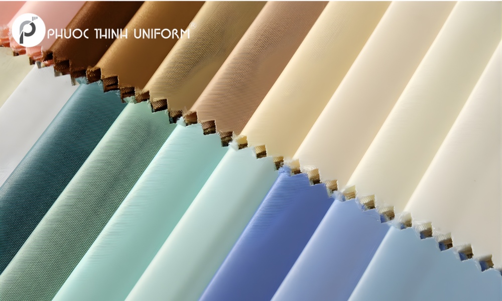 Sử dụng chất liệu vải may phù hợp giúp tối ưu hoá chất lượng áo đồng phục khi đặt may áo thun đồng phục số lượng ít