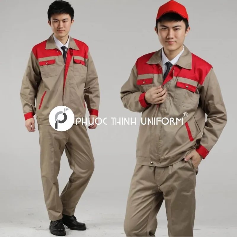 Đồng phục bảo hộ lao động 04 Mẫu đồng phục công nhân kỹ thuật với thiết kế nhiều túi tiện lợi