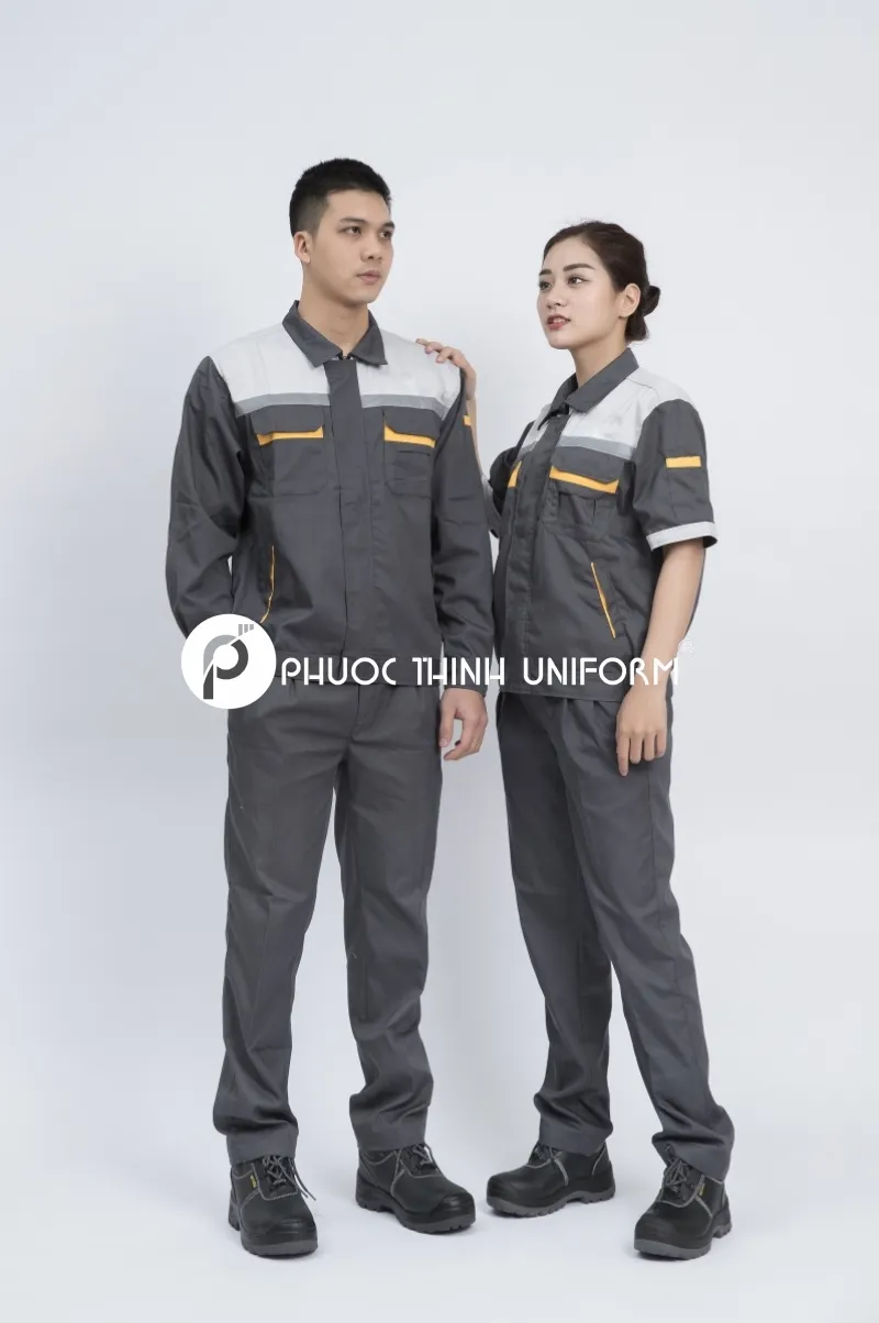 Đồng phục bảo hộ lao động 04 Mẫu đồng phục công nhân bền đẹp với màu sắc trung tính