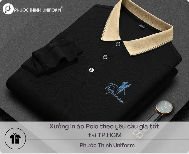 xưởng in áo polo theo yêu cầu