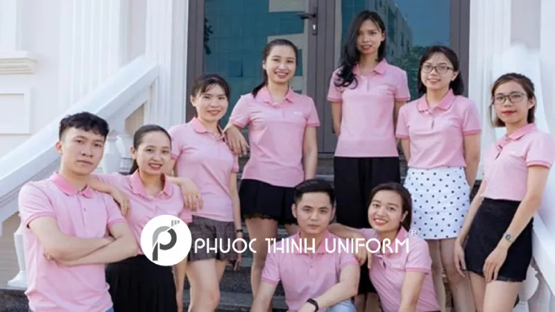 Tham khảo 7 mẫu áo đồng phục màu hồng được yêu thích áo đồng phục màu hồng