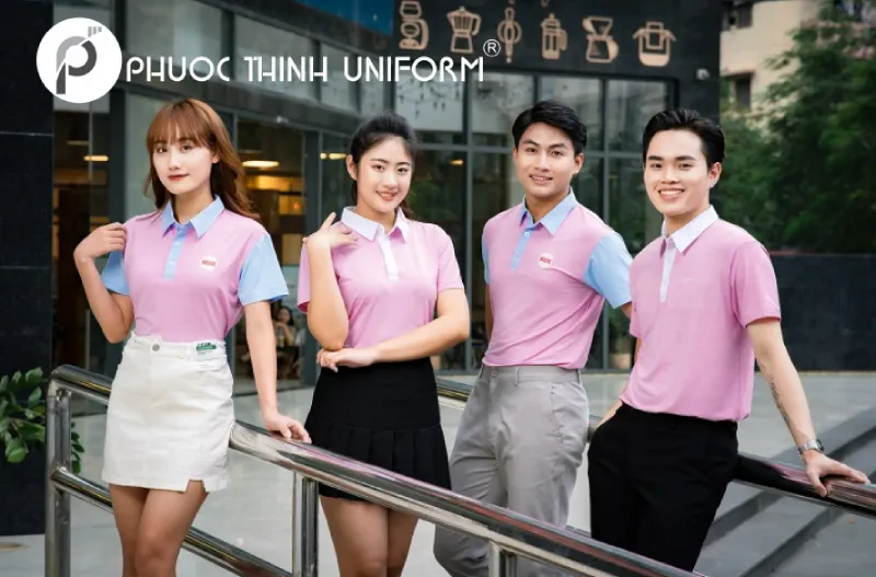 Tham khảo 7 mẫu áo đồng phục màu hồng được yêu thích áo đồng phục màu hồng