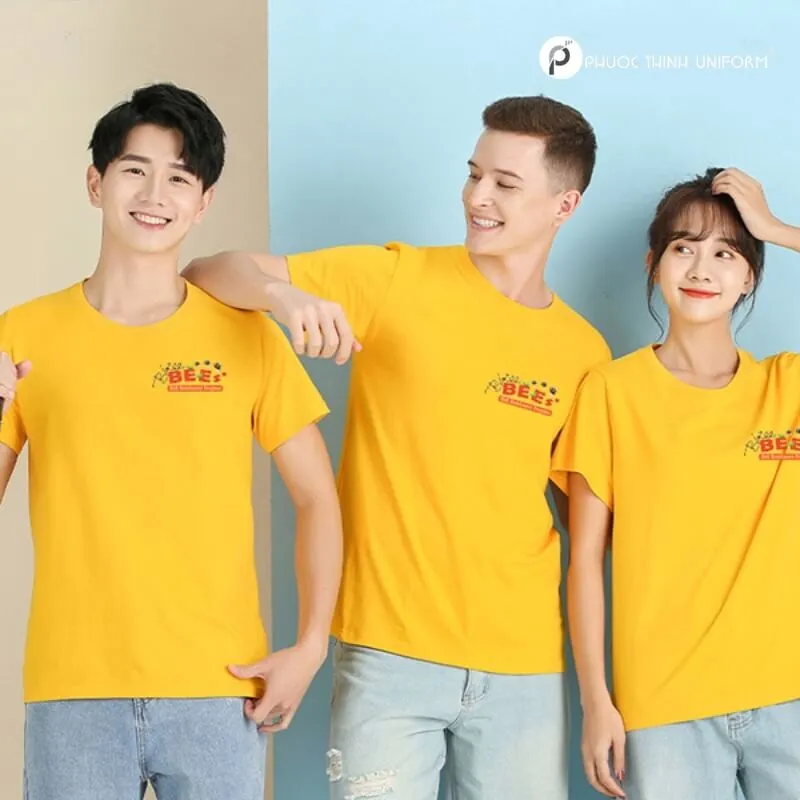 Top 5 mẫu áo đồng phục màu vàng đẹp, nổi bật áo đồng phục màu vàng