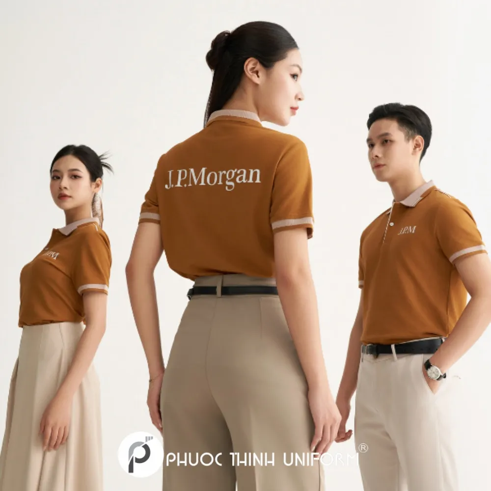 5 Mẫu áo đồng phục màu nâu hiện tại, phù hợp cho mọi tập thể áo đồng phục màu nâu