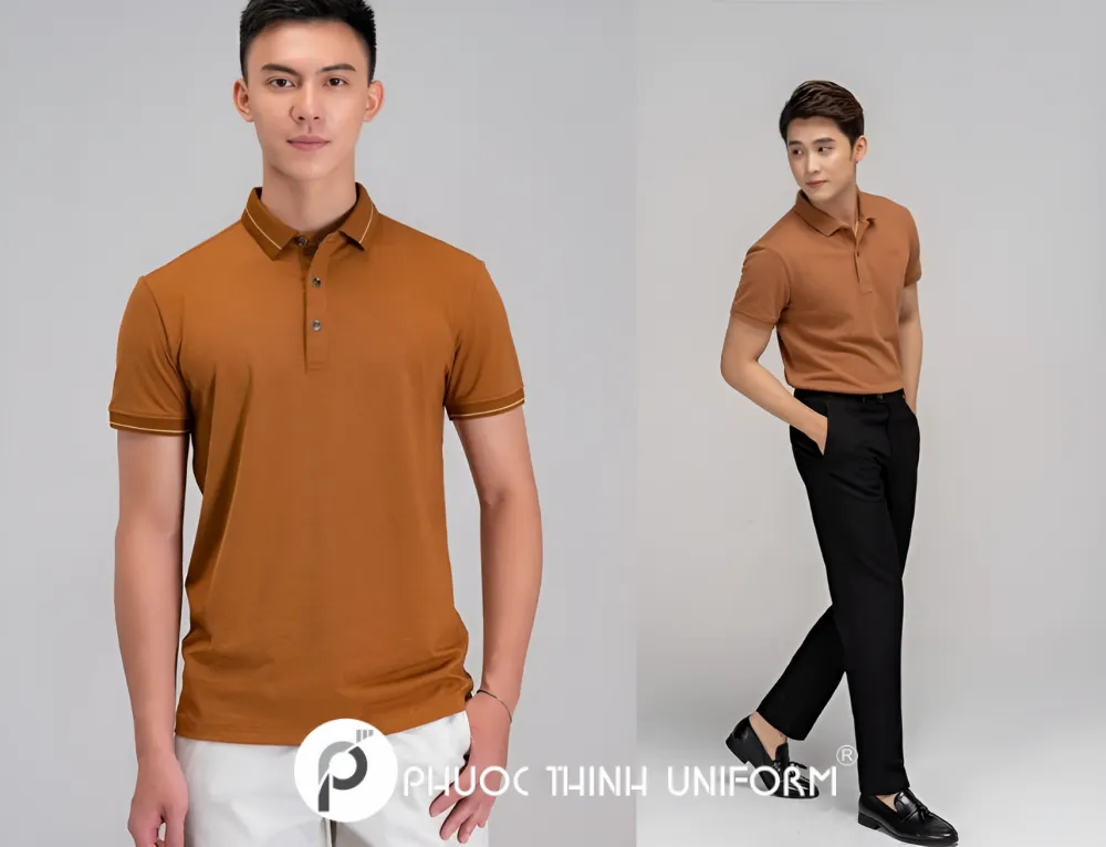 5 Mẫu áo đồng phục màu nâu hiện tại, phù hợp cho mọi tập thể